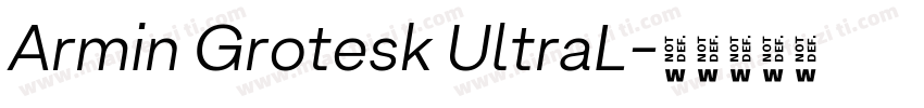 Armin Grotesk UltraL字体转换
